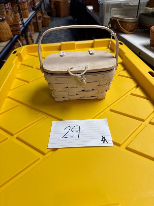 Longaberger kiddie purse with liner and protector