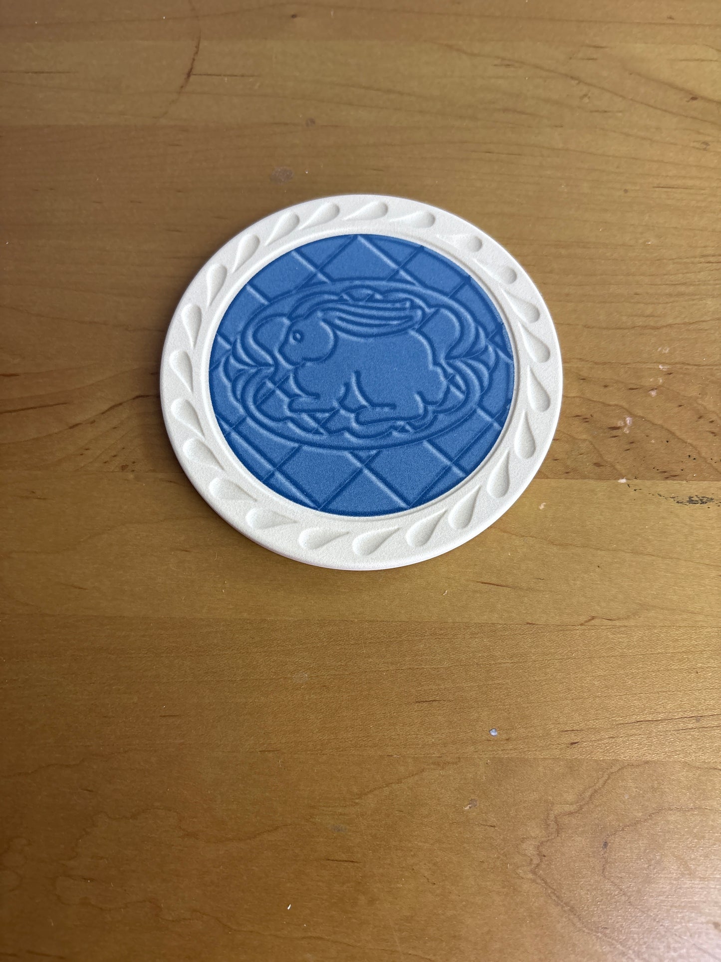 Longaberger Coaster-Bunny in Lt Cornflower
