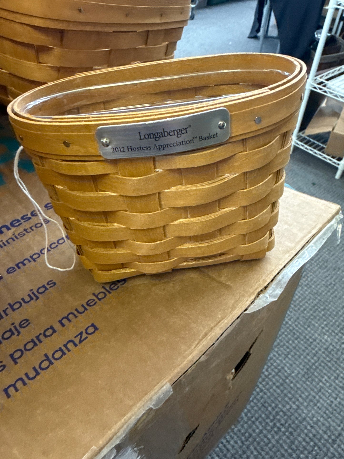 Longaberger 2012 hostess appreciation basket with liner