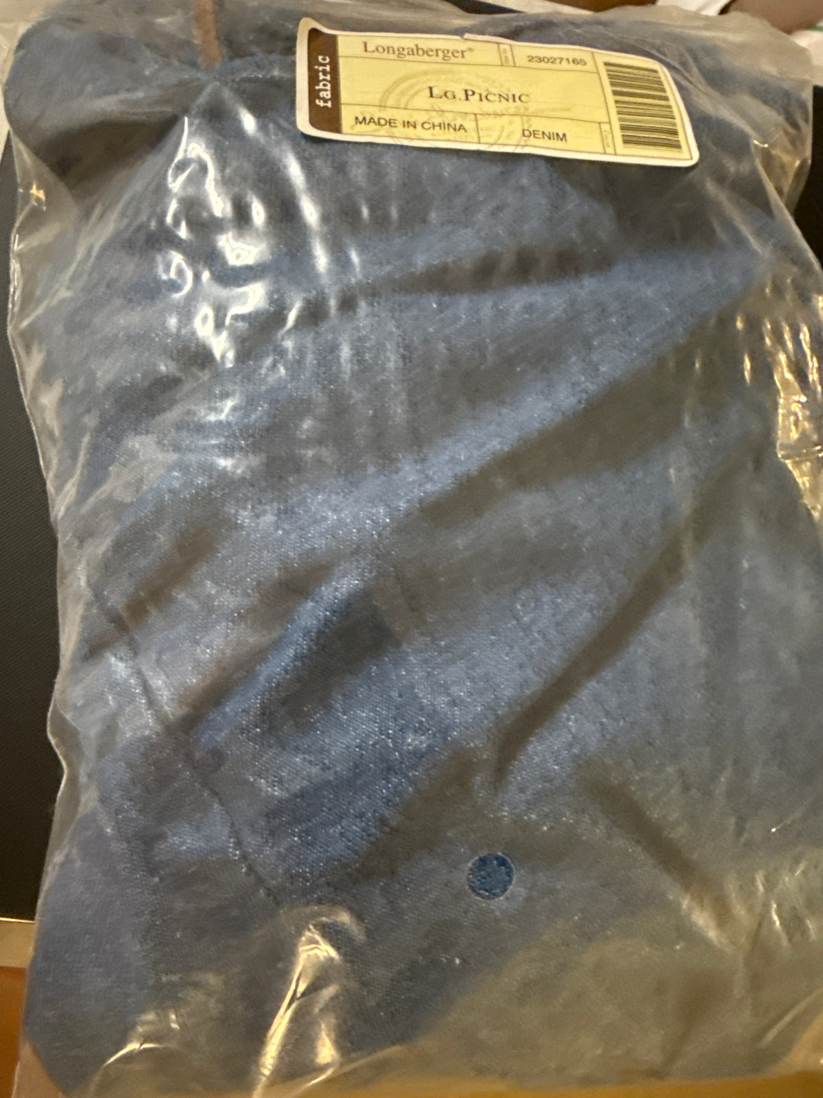 Longaberger large picnic in denim