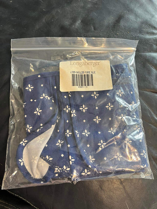 Longaberger Shoulder Purse Liner in Classic Blue