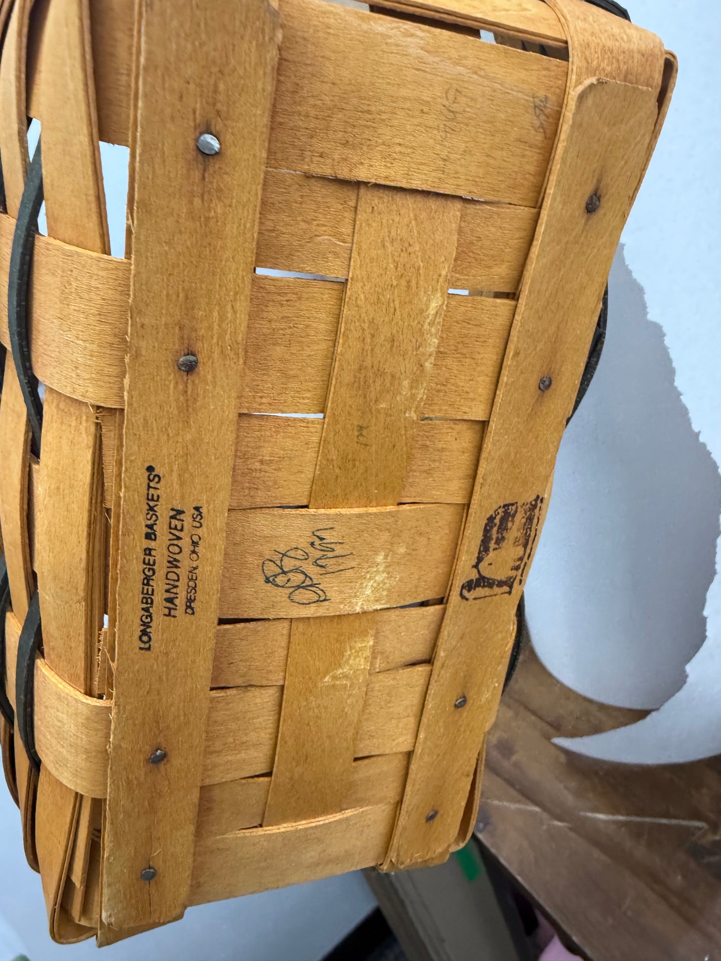 Longaberger small chore basket