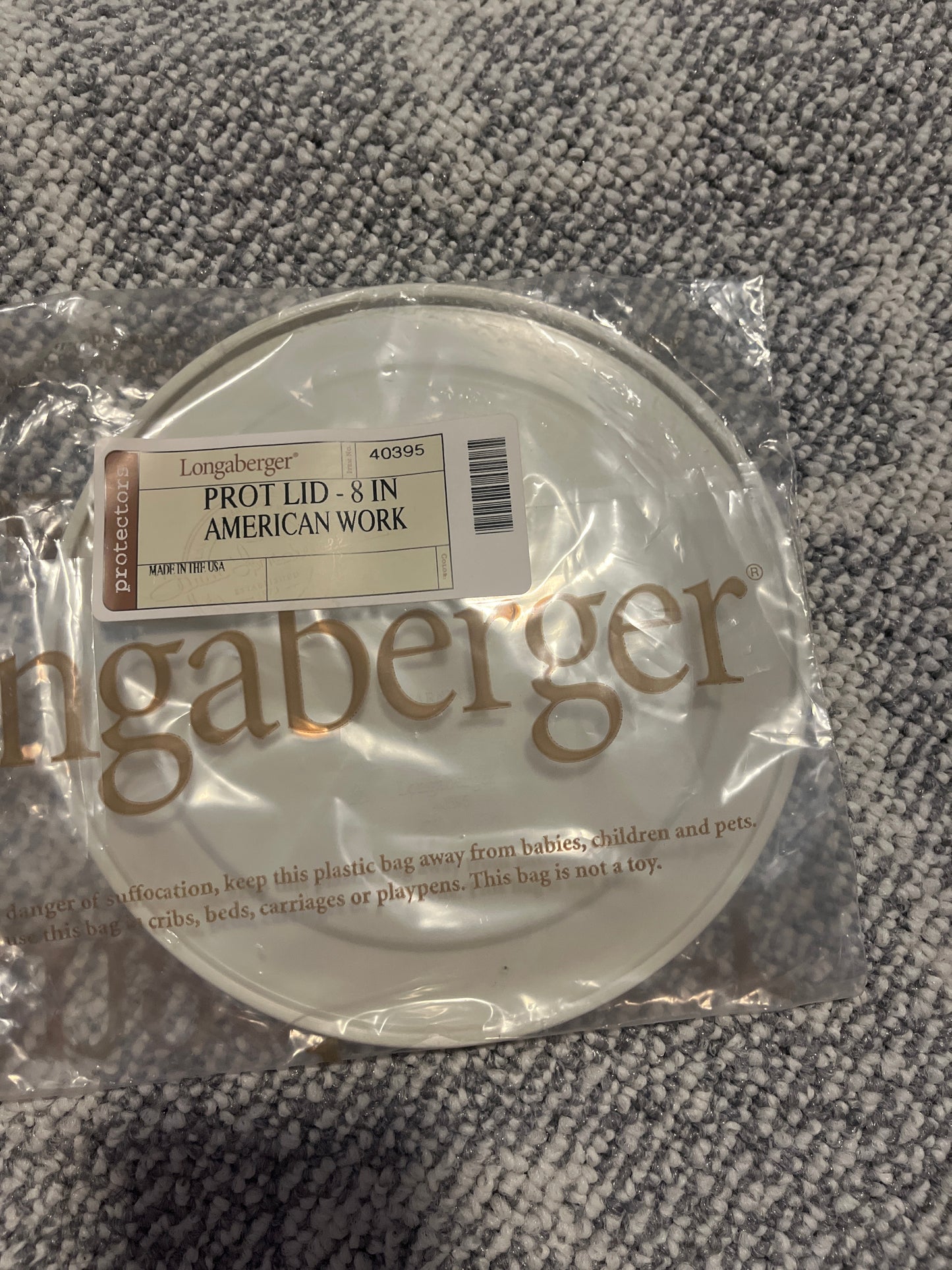 Longaberger 8” lid