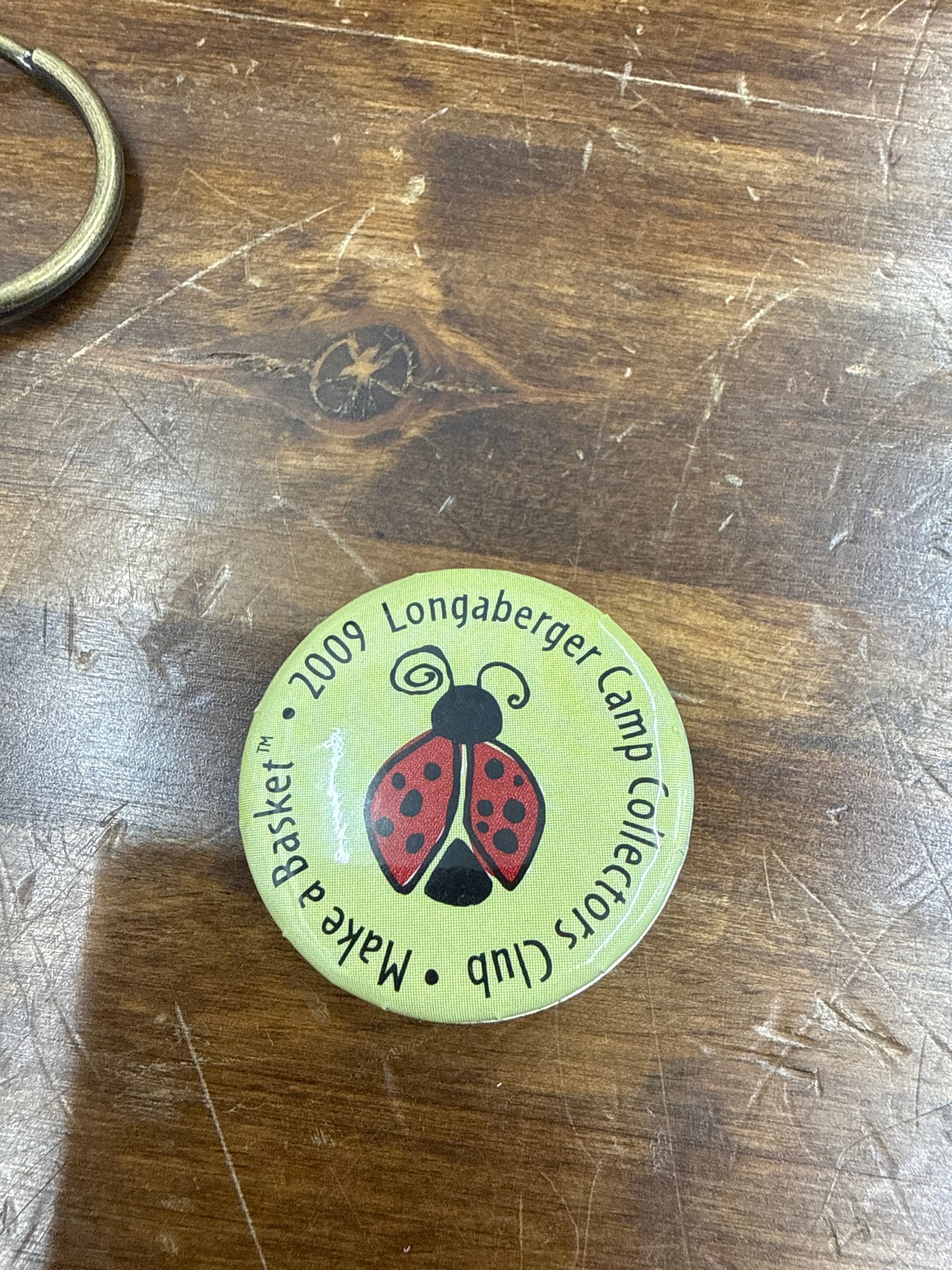 Longaberger ladybug pin