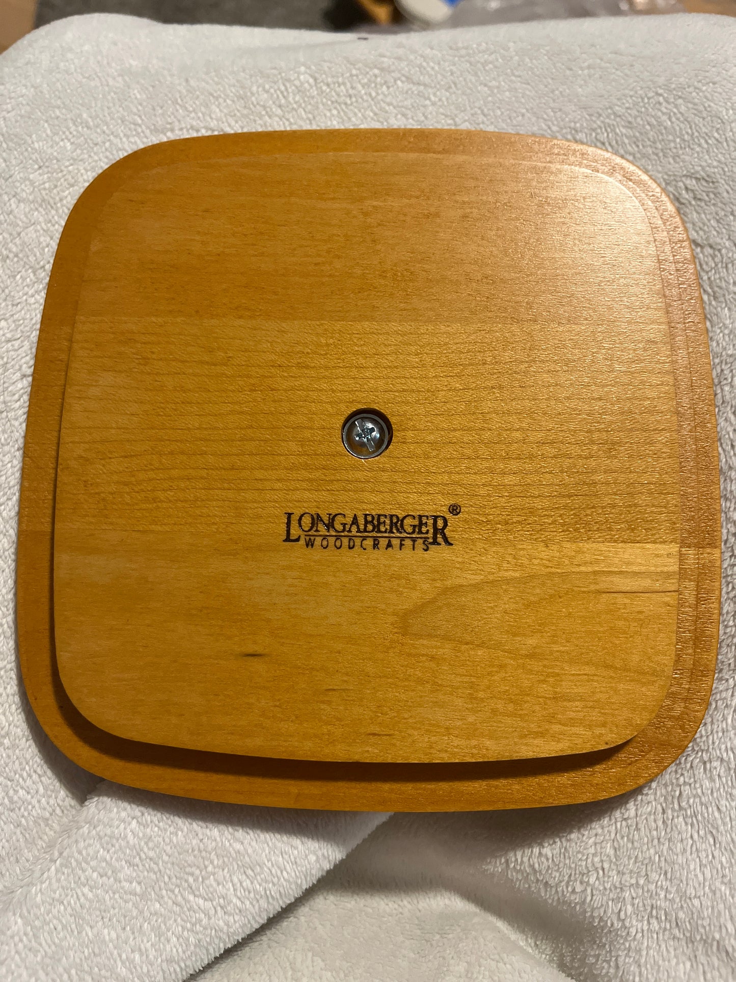 Longaberger 6.5”x6.5” square lid