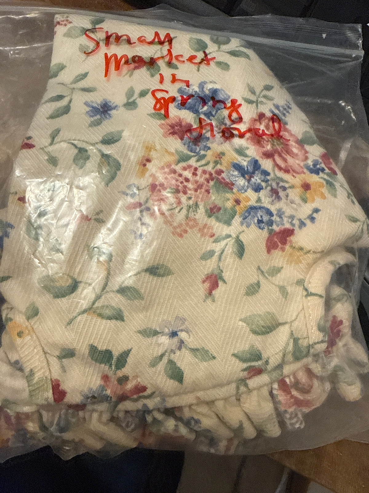 Longaberger small market liner in spring floral