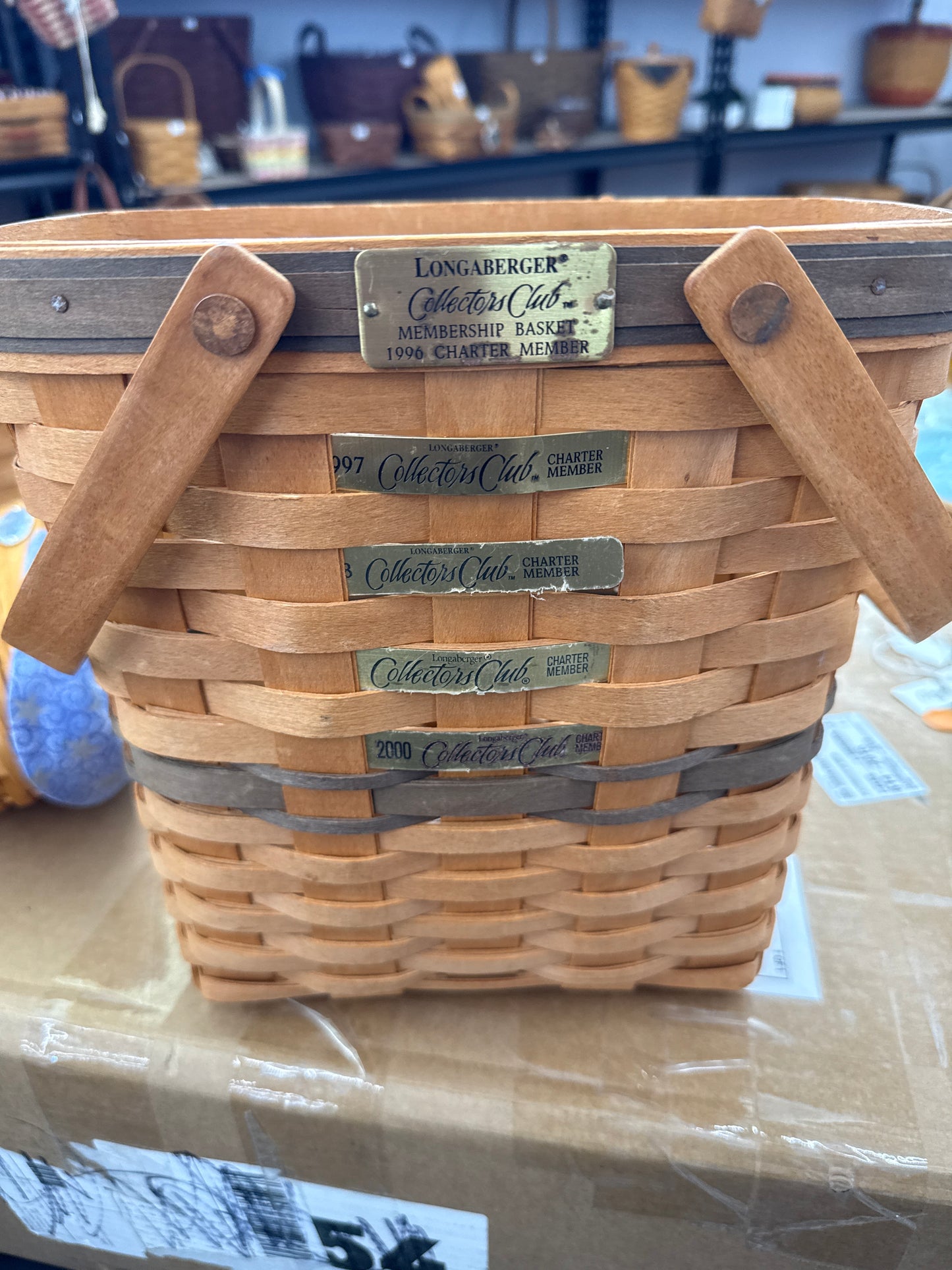 Longaberger Collectors Club 1996 Charter Member Basket