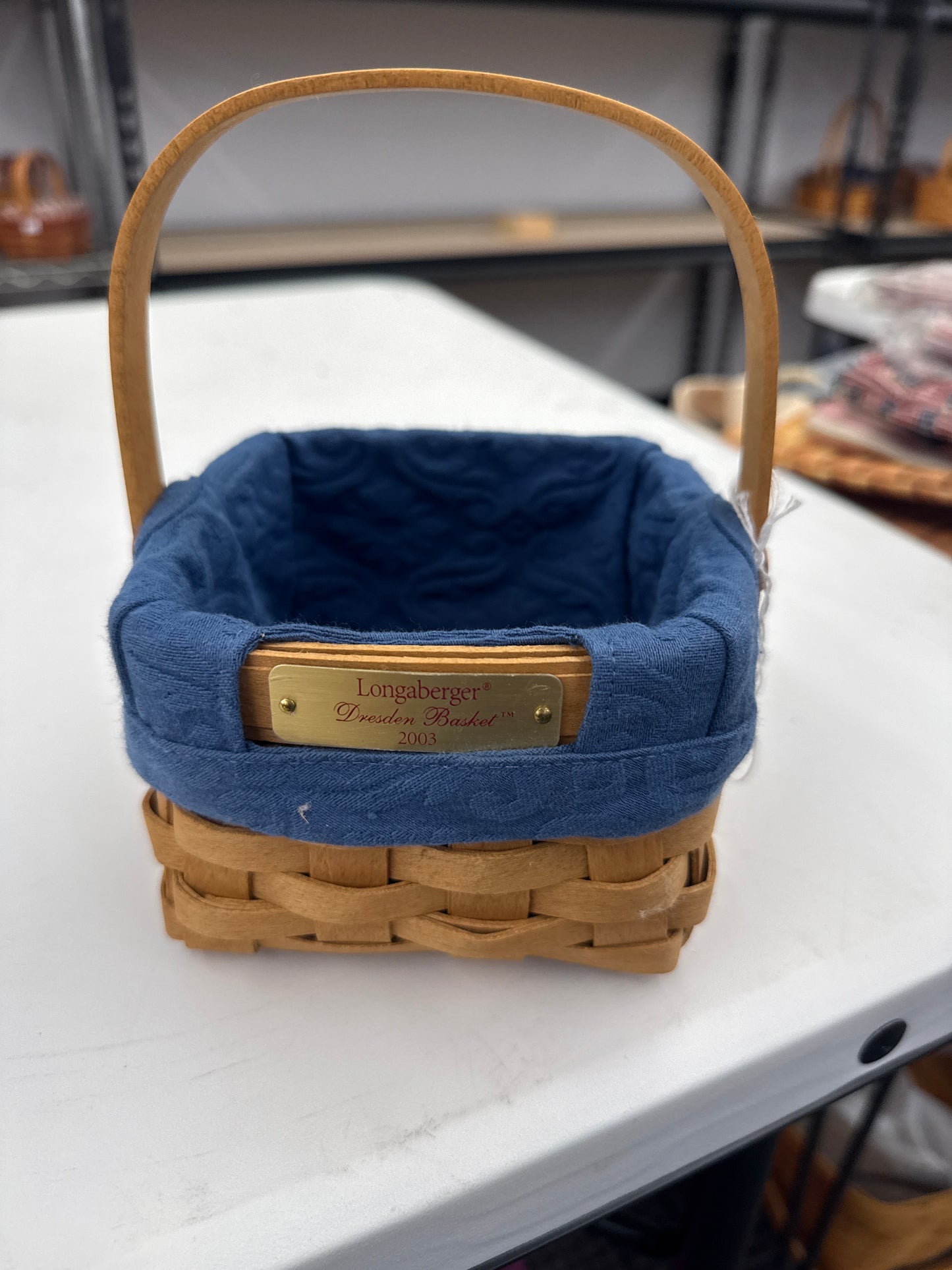 Longaberger 2003 Dresden basket with liner