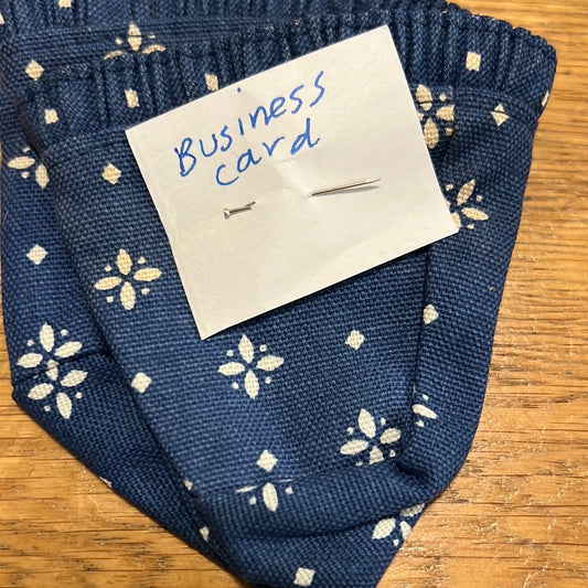 Longaberger Business card liner in Classic Blue