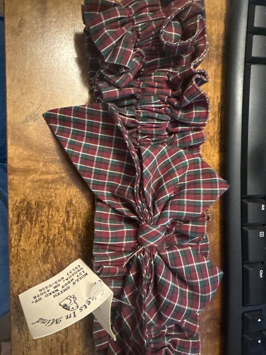 Homestead medium garter in plaid