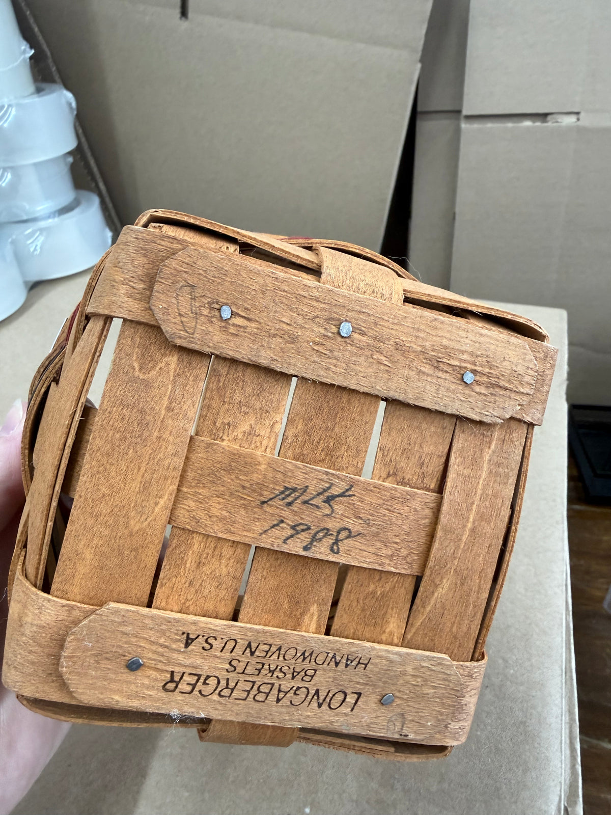 Longaberger 1989 inaugural basket