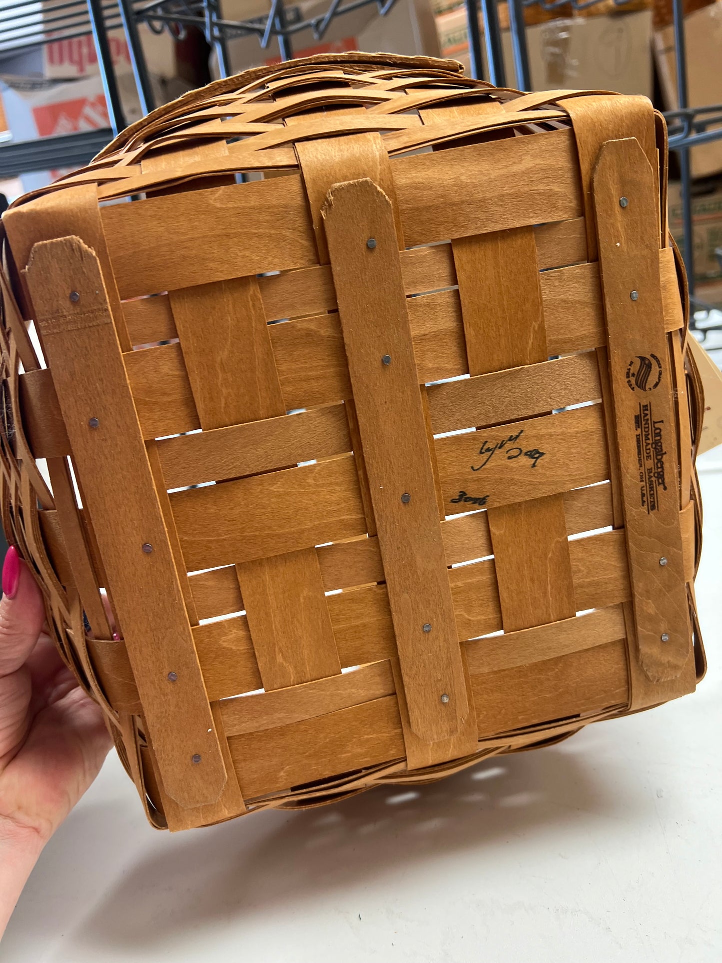 Longaberger fancy Round Pie Basket