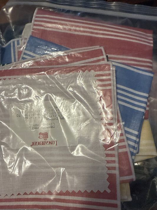Longaberger bag of fabric samples