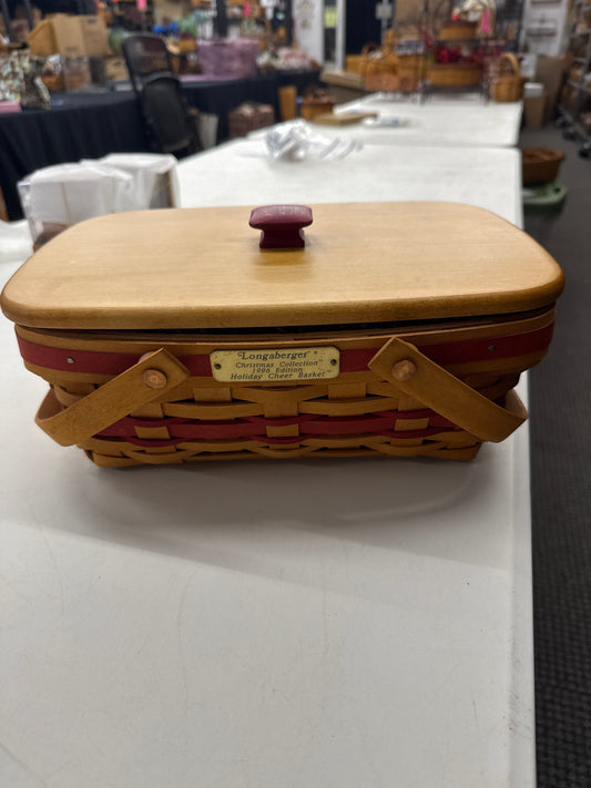 Longaberger cheers basket with liner and double protector