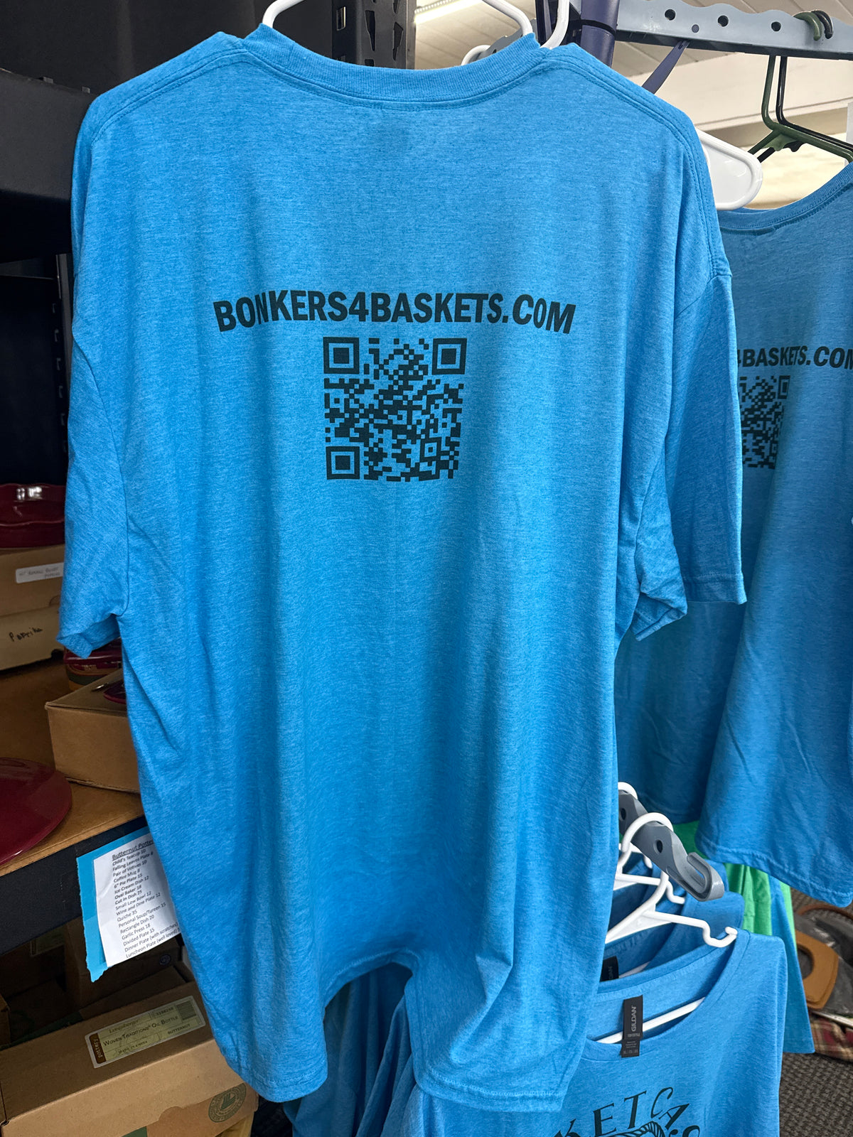 Bonkers4baskets blue t-shirt (size 2XL)