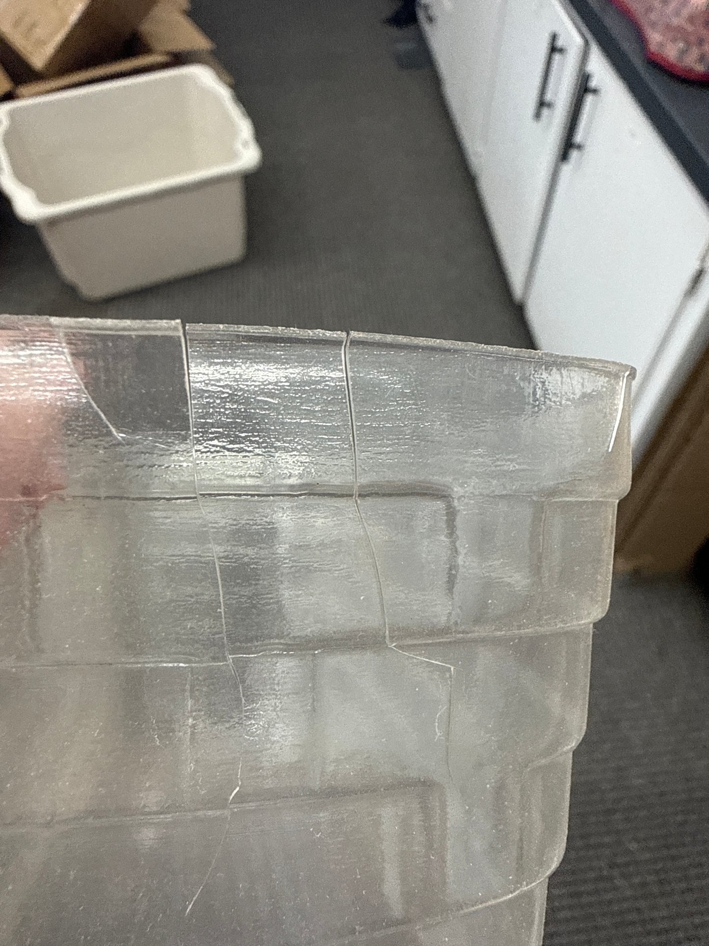 Longaberger medium key basket with protector (protector has crack in it)