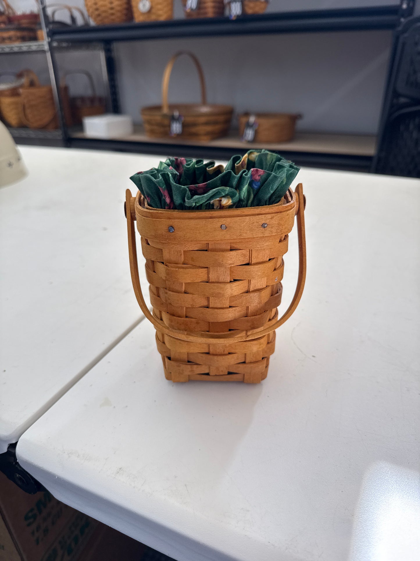 Longaberger 1998 horizon of hope basket with liner and protector