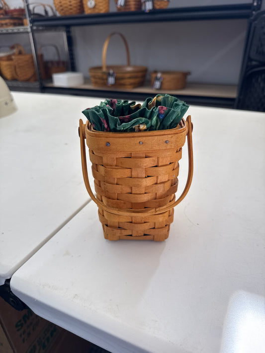 Longaberger 1998 horizon of hope basket with liner and protector