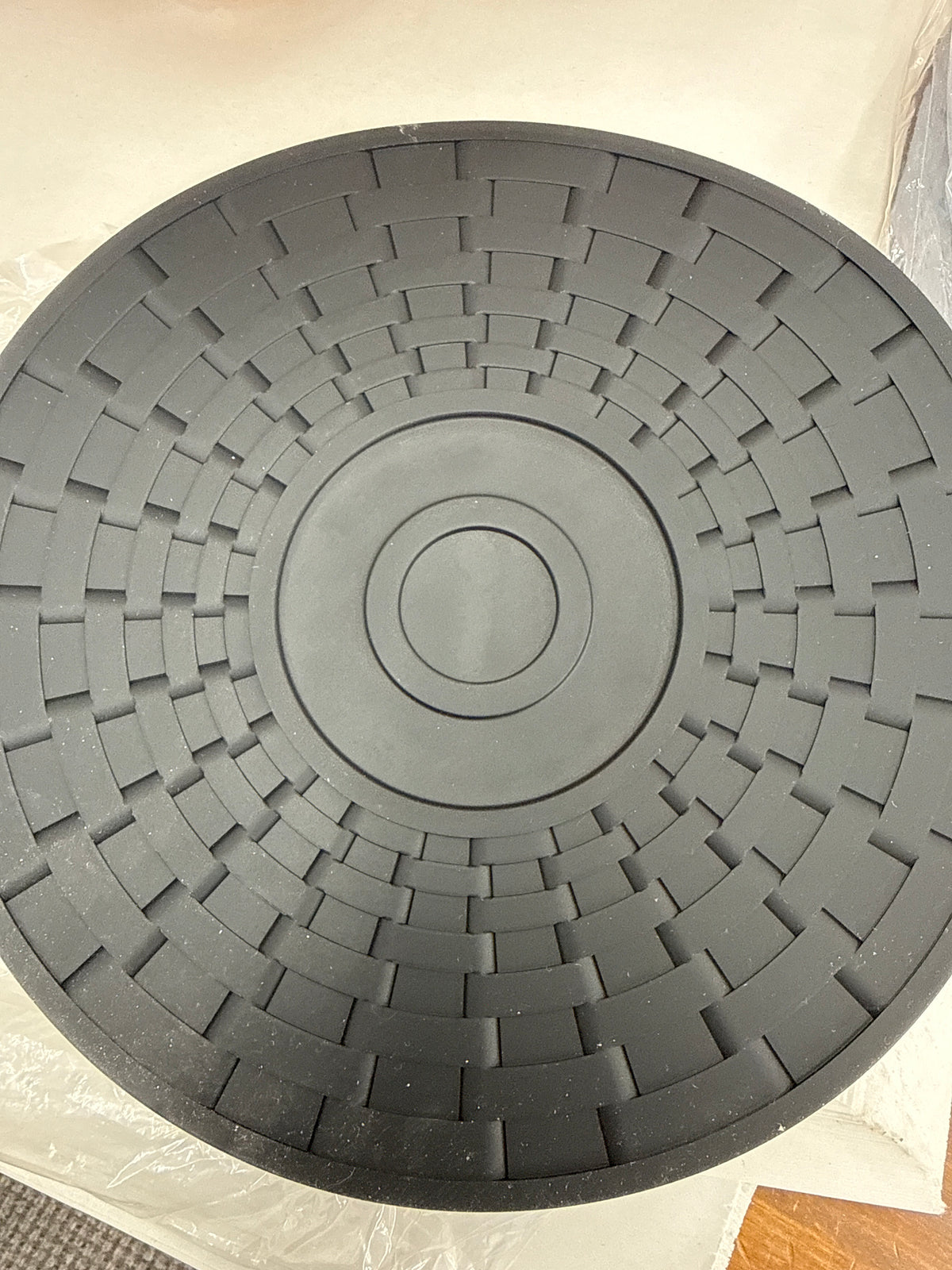 Longaberger silicone trivet in ebony