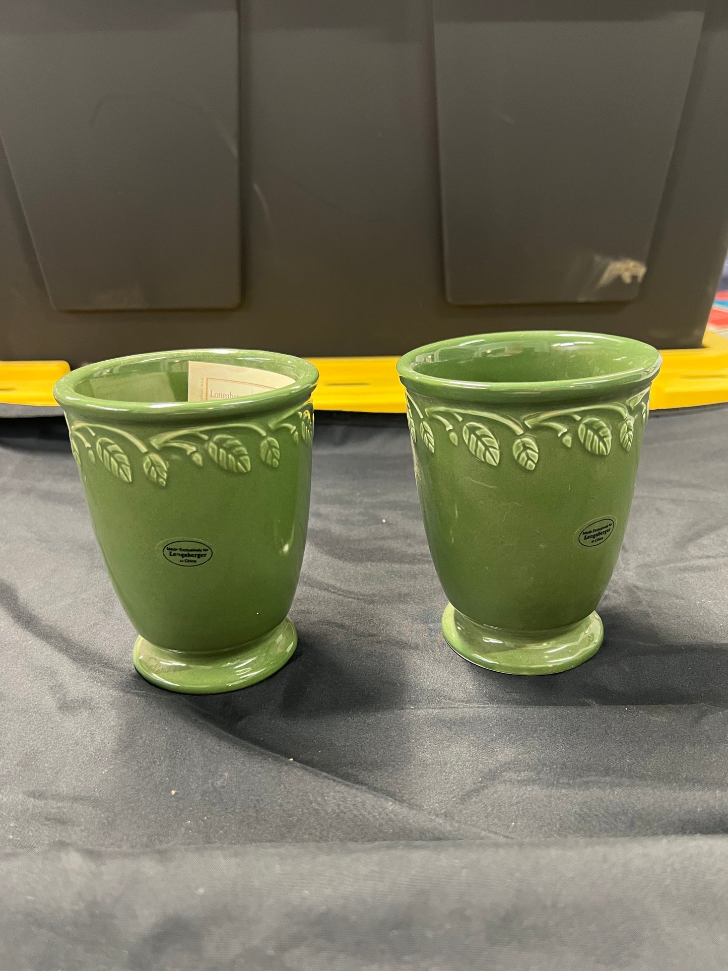 Longaberger garden set vases