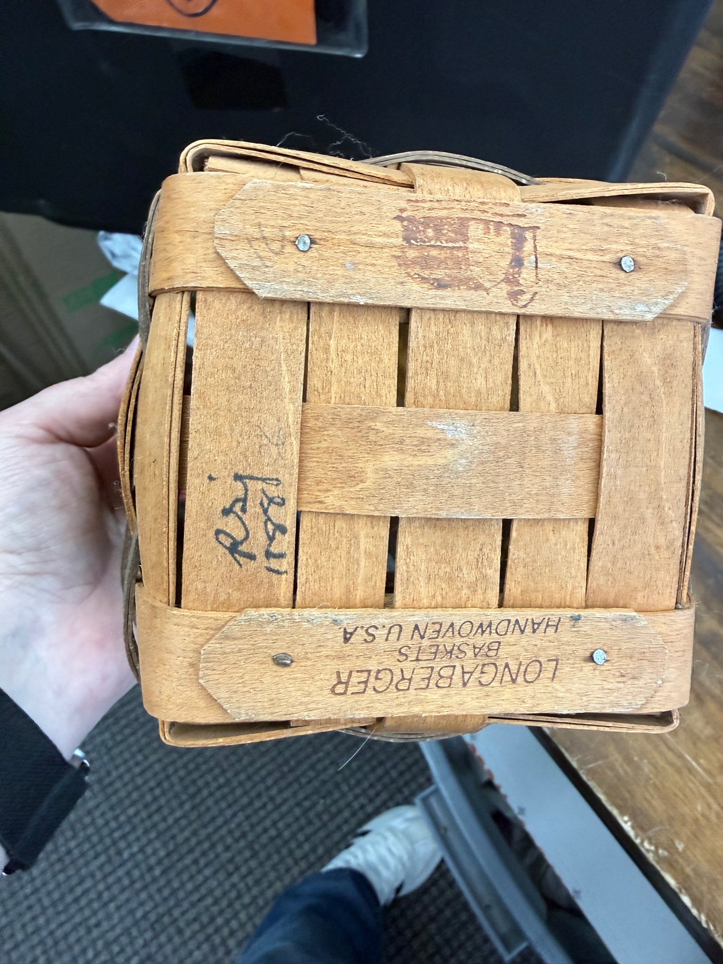 Longaberger medium spoon (inside is dusty)