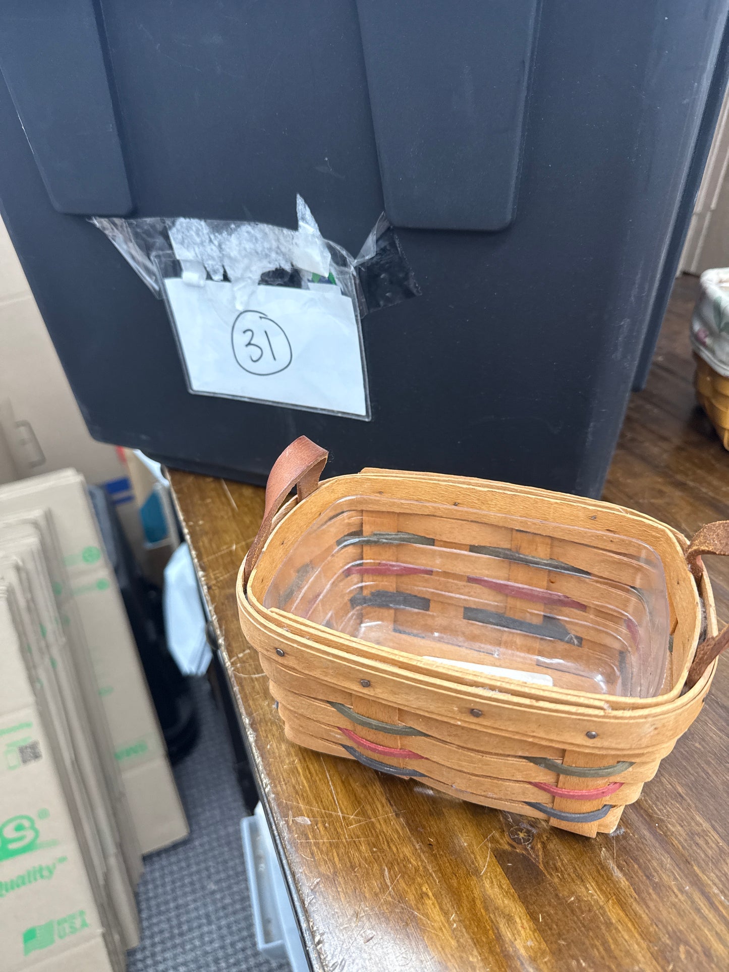 Longaberger heartland tea basket with protector