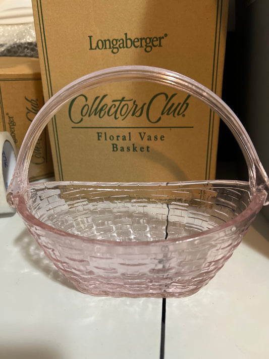 Longaberger Collectors Club Glass Crocus Basket