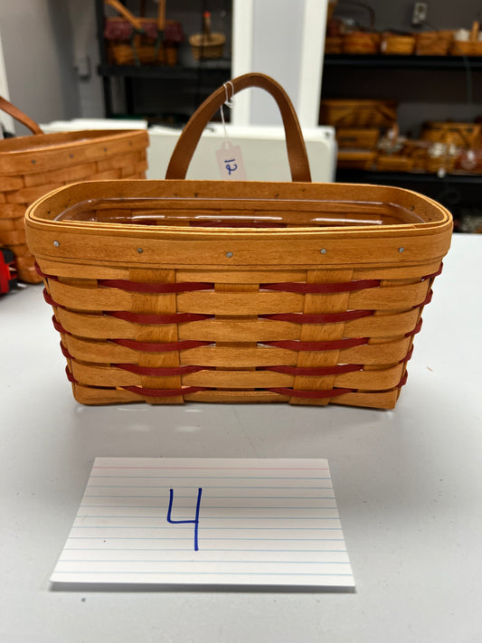 Longaberger medium key basket with protector