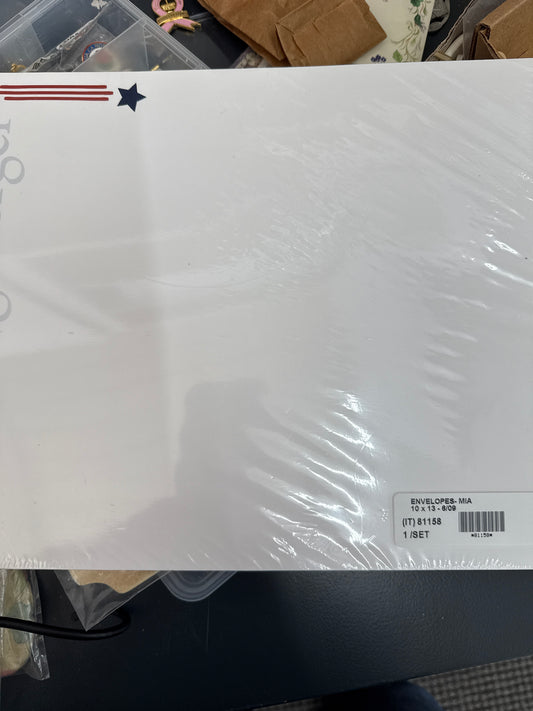 Longaberger 10x13 envelopes