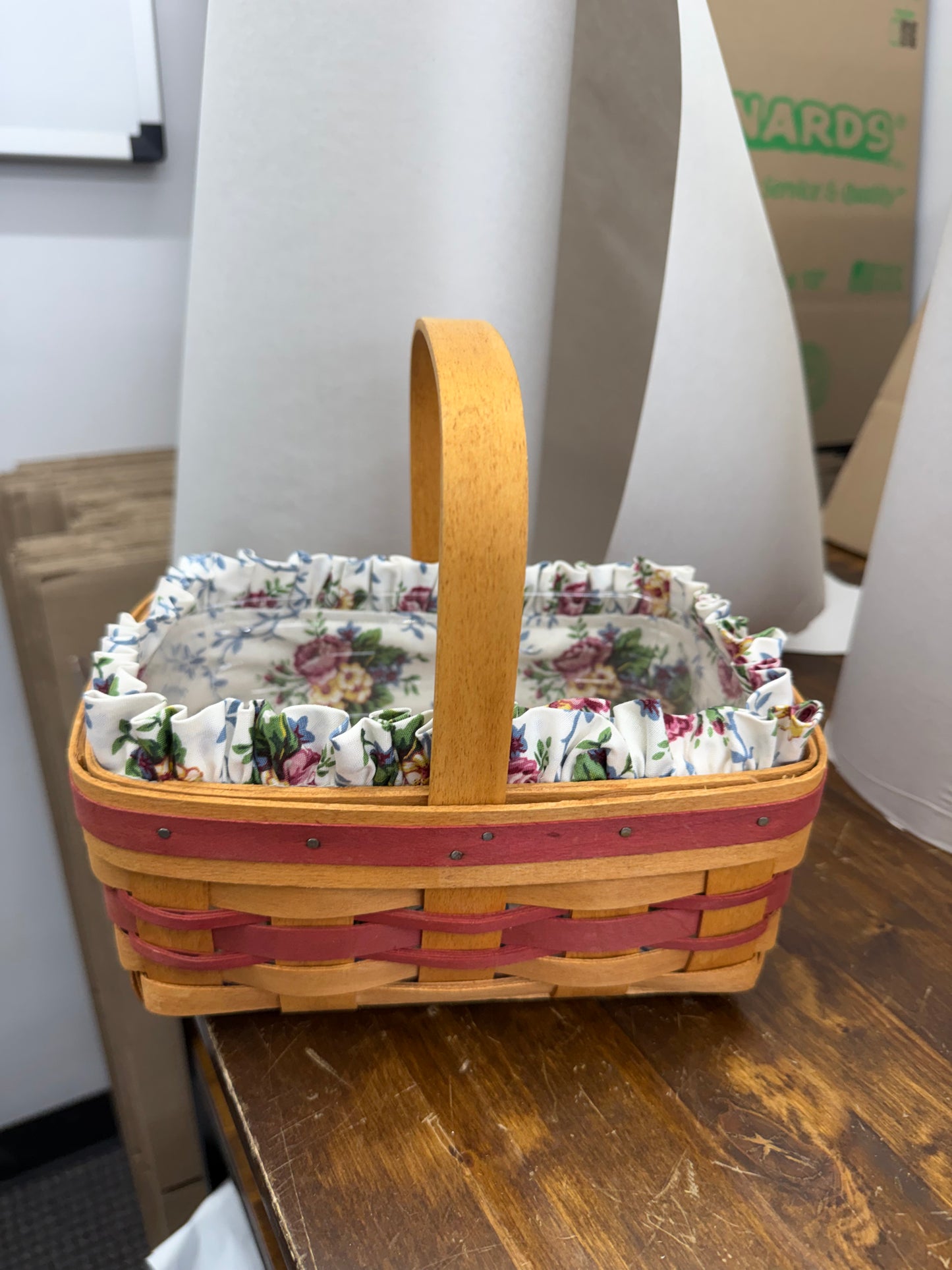 Longaberger 1994 Mother’s Day basket with liner and protector