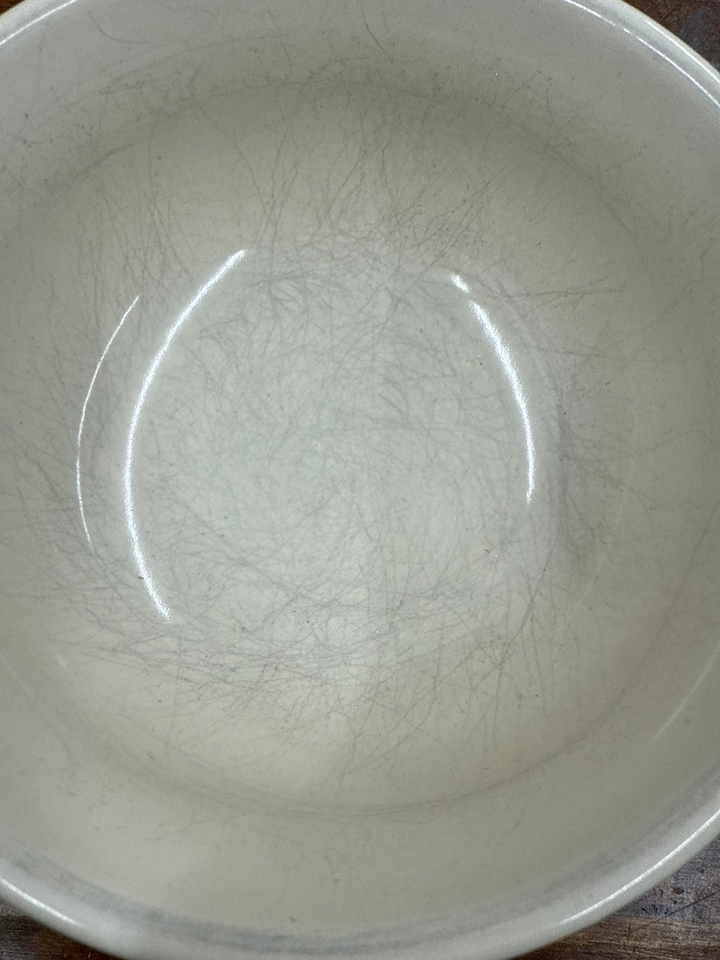 Longaberger small ivory cereal bowl (has scratches)