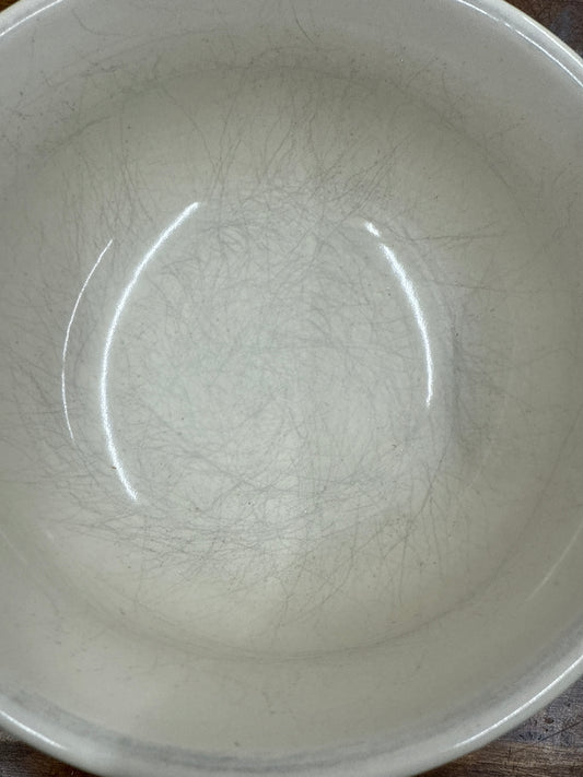 Longaberger small ivory cereal bowl (has scratches)