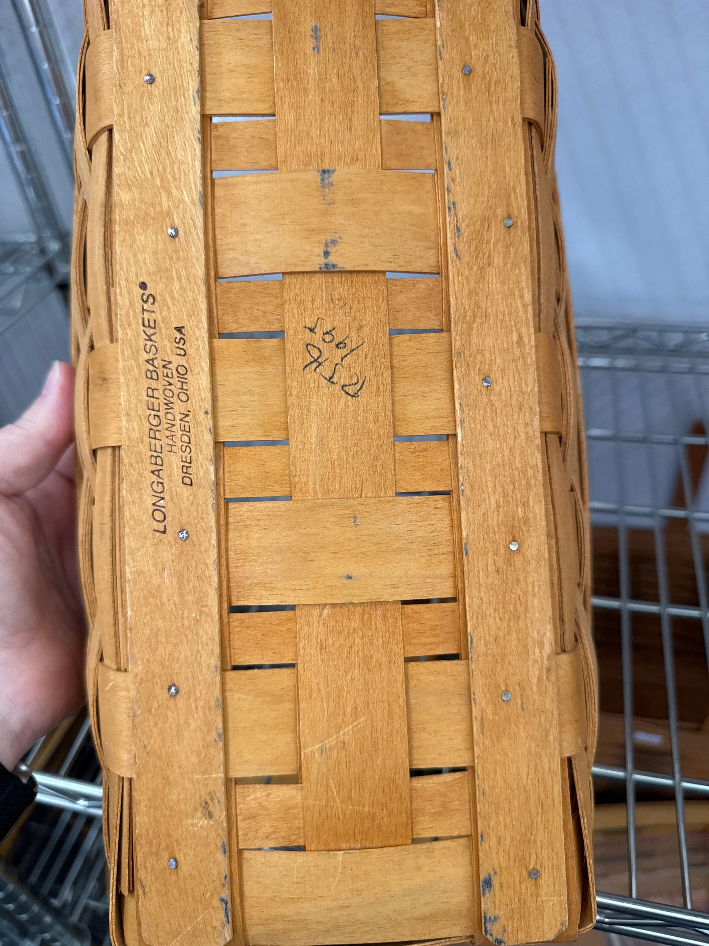 Longaberger bread basket (has a broken splint)