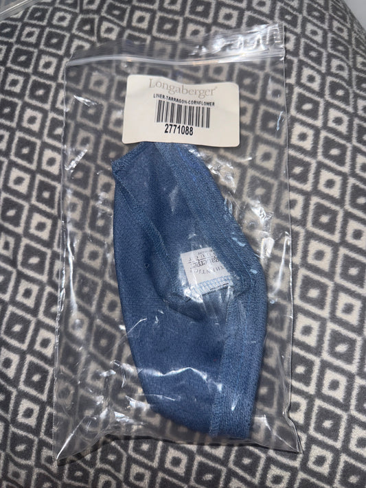 Longaberger tarragon liner in cornflower