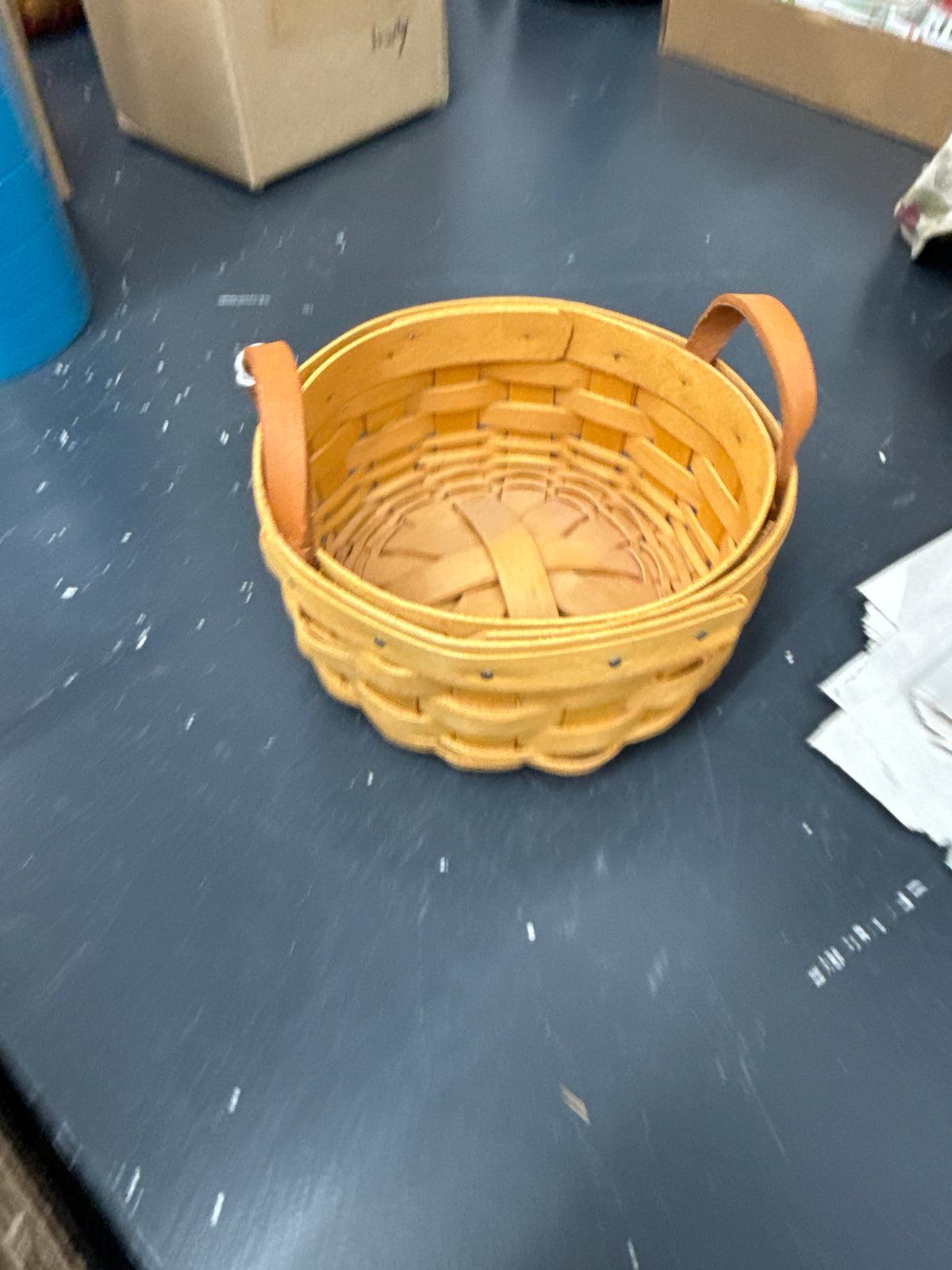 Longaberger saffron basket