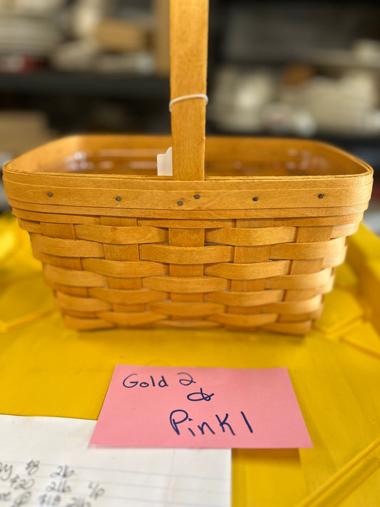 Longaberger spring basket with protector