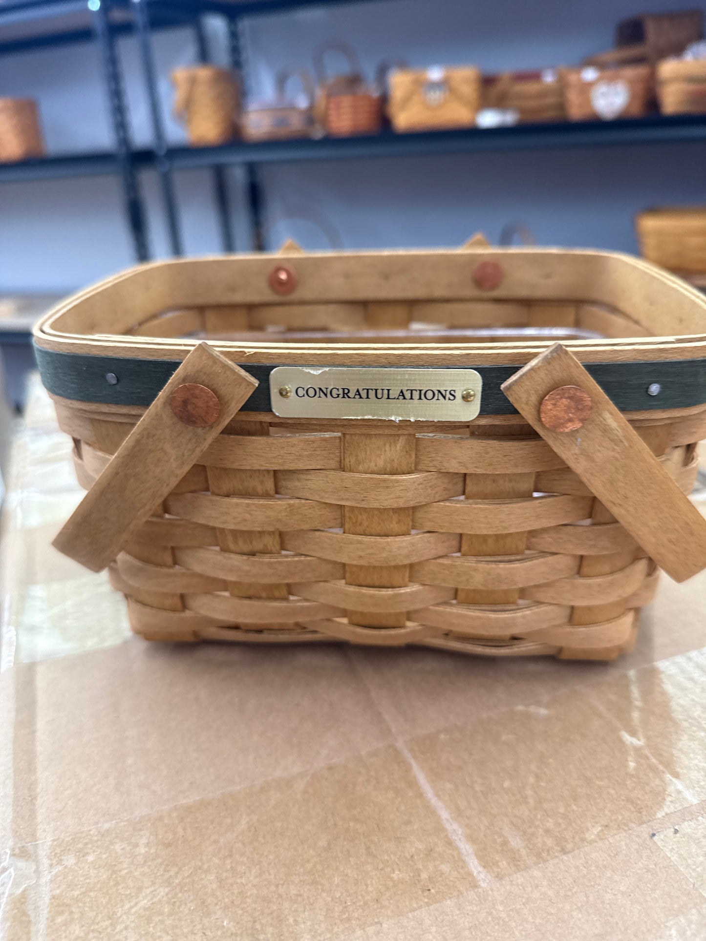 Longaberger congratulations basket