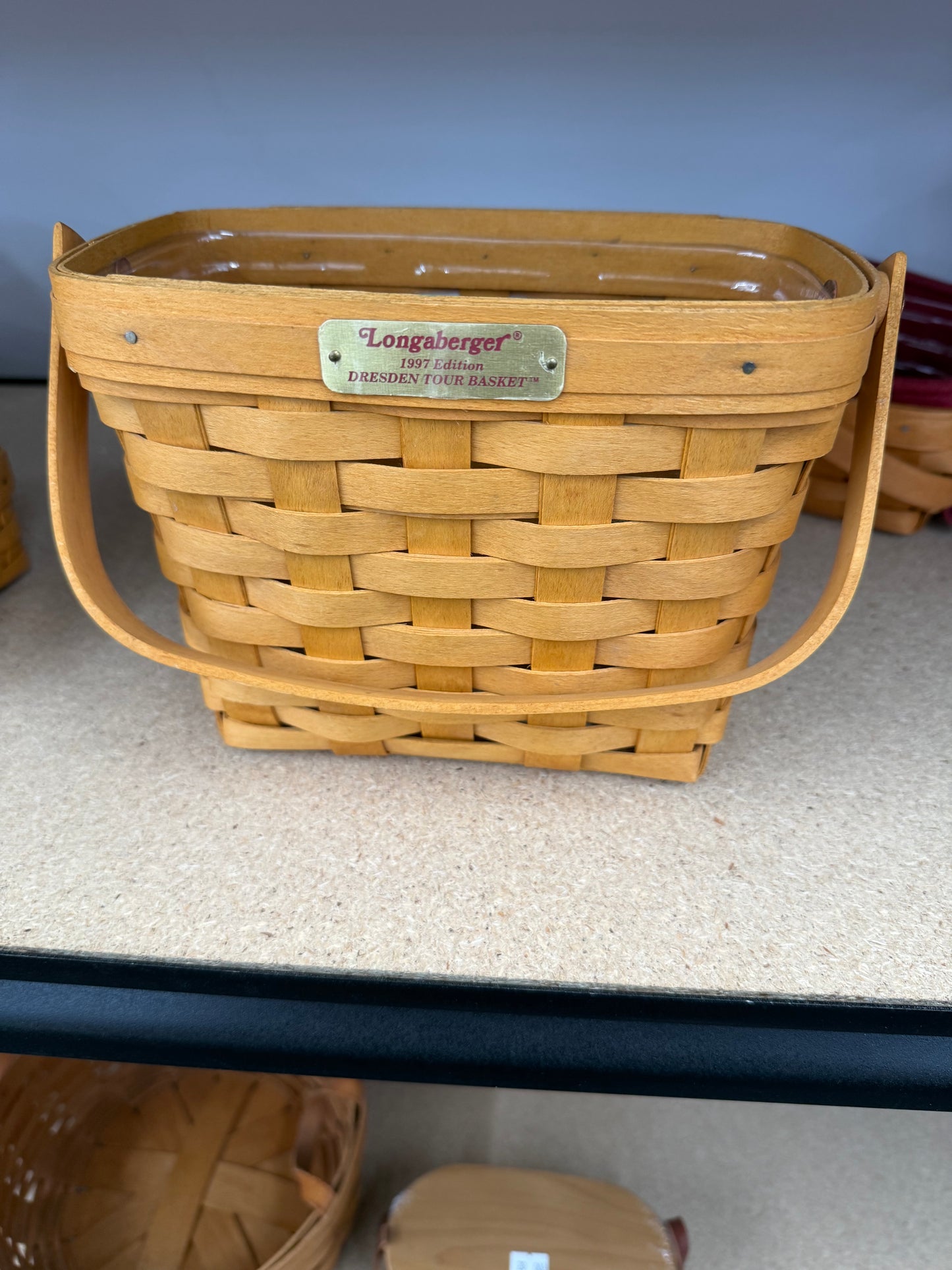Longaberger Dresden tour basket with protector