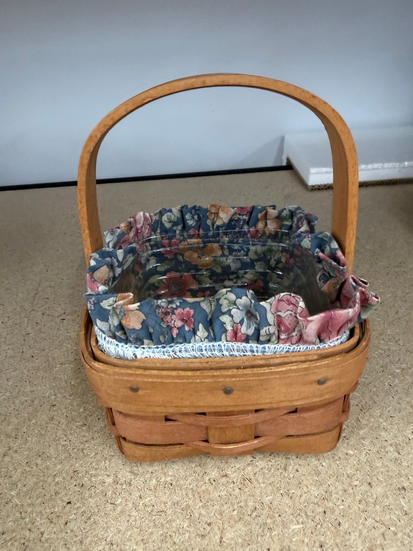 Longaberger potpourri basket with liner and protector