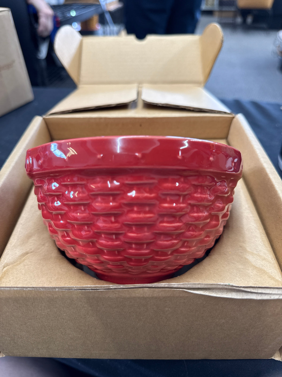Longaberger woven reflection 5” bowl in ivory