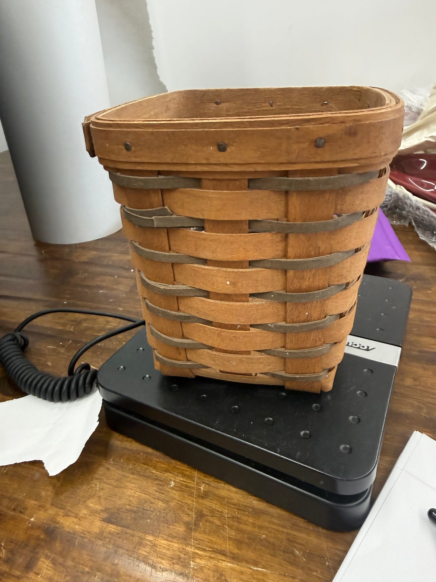 Longaberger medium spoon (inside is dusty)