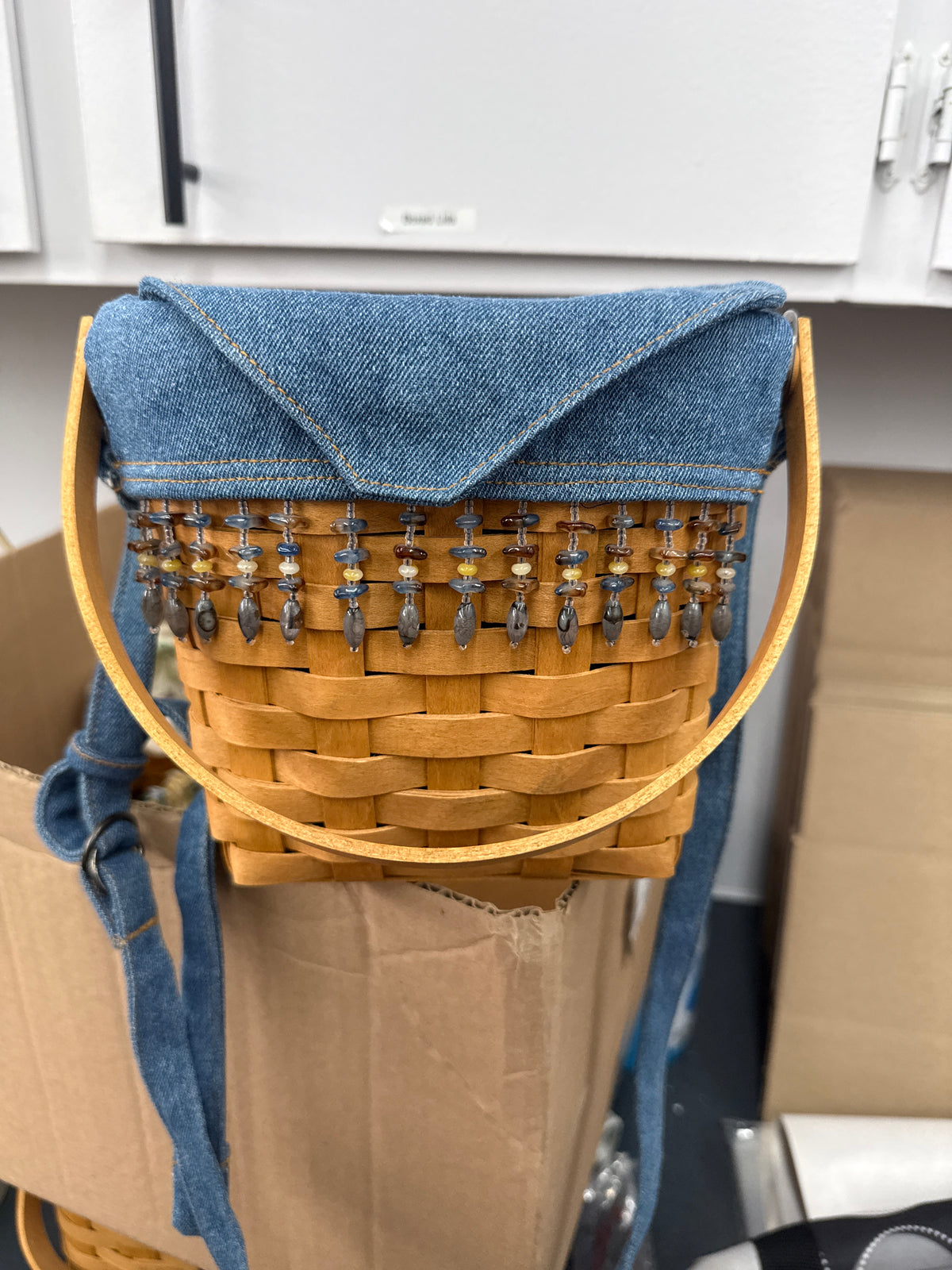Longaberger purse basket with liner and protector