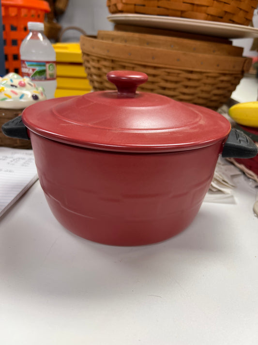 Longaberger flameware pot in paprika