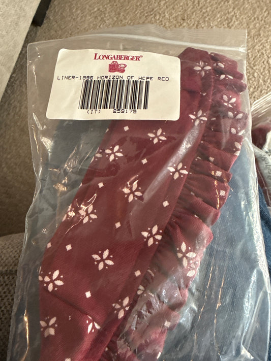 Longaberger 1996 horizon of hope in traditional red