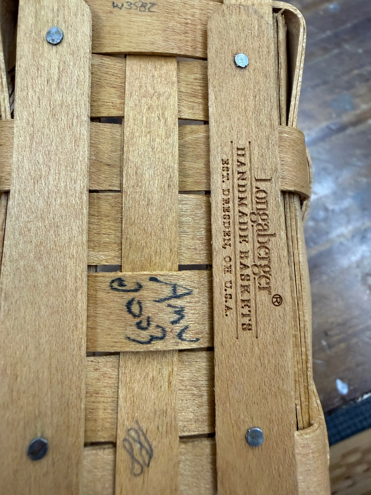 Longaberger cilantro basket
