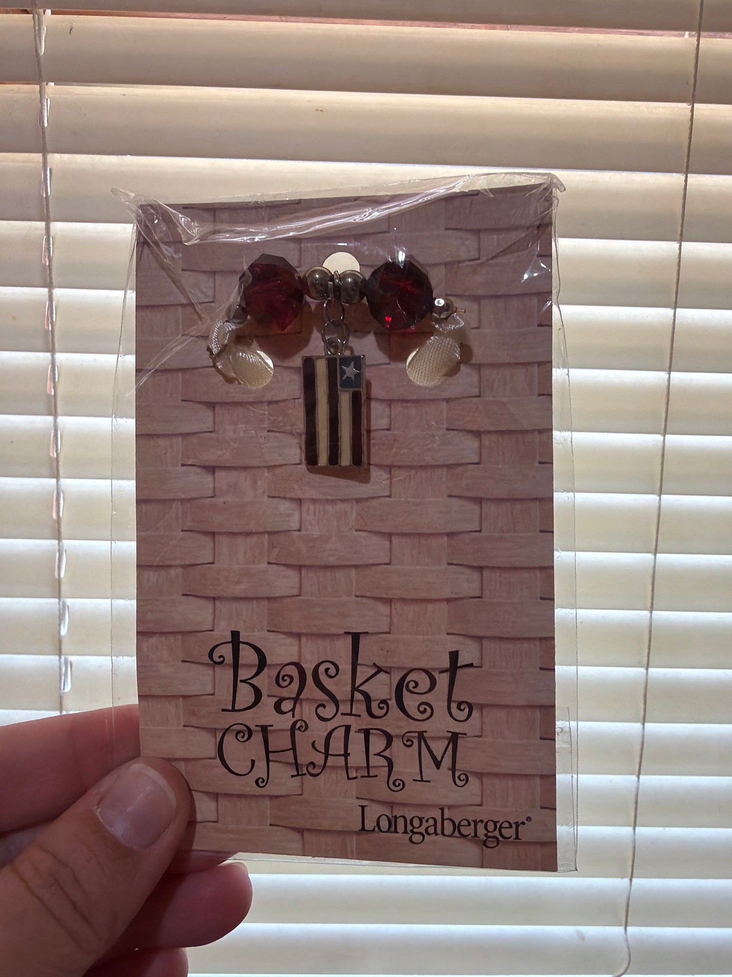 Longaberger Basket Charm flag