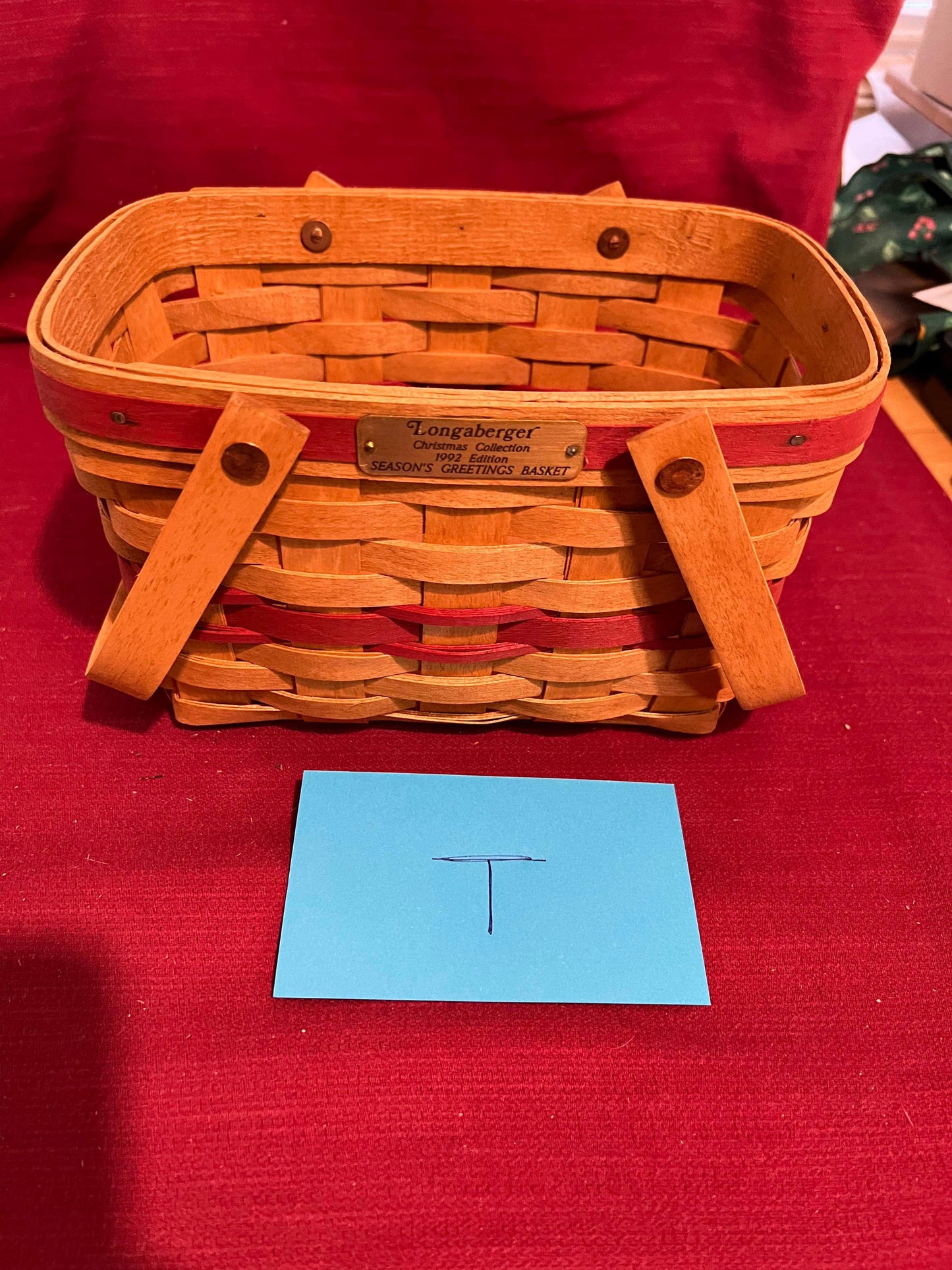 Longaberger Seasons Greeting Basket