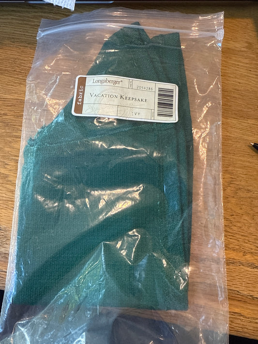 Longaberger vacation keepsake liner in ivy