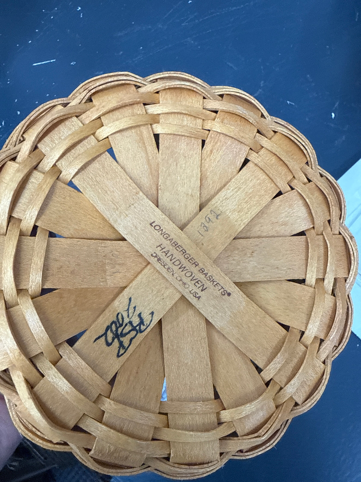 Longaberger saffron basket