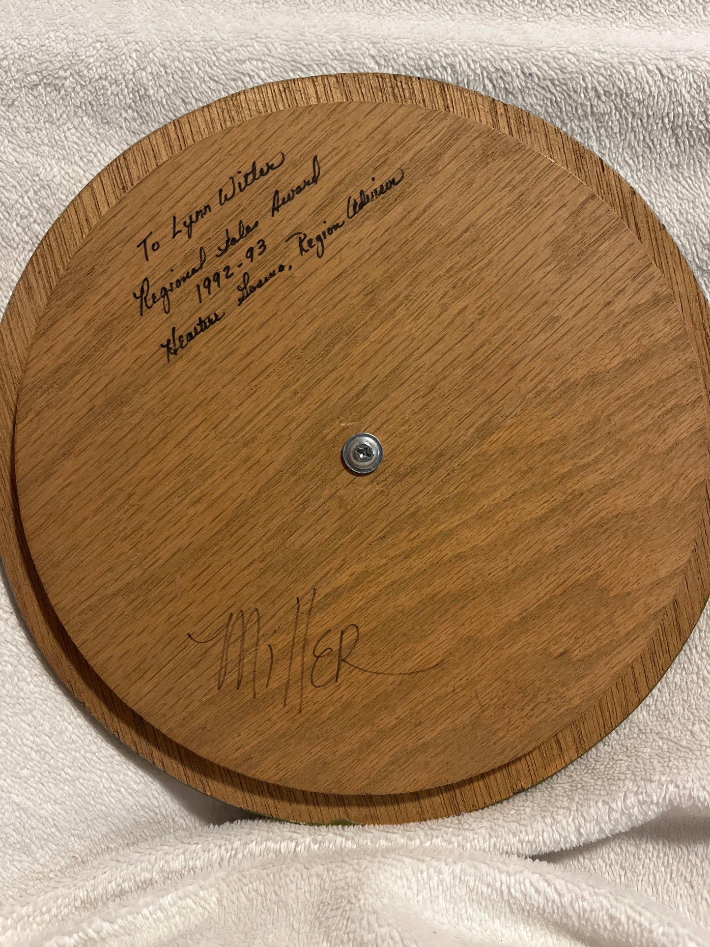 Wooden 8” round lid